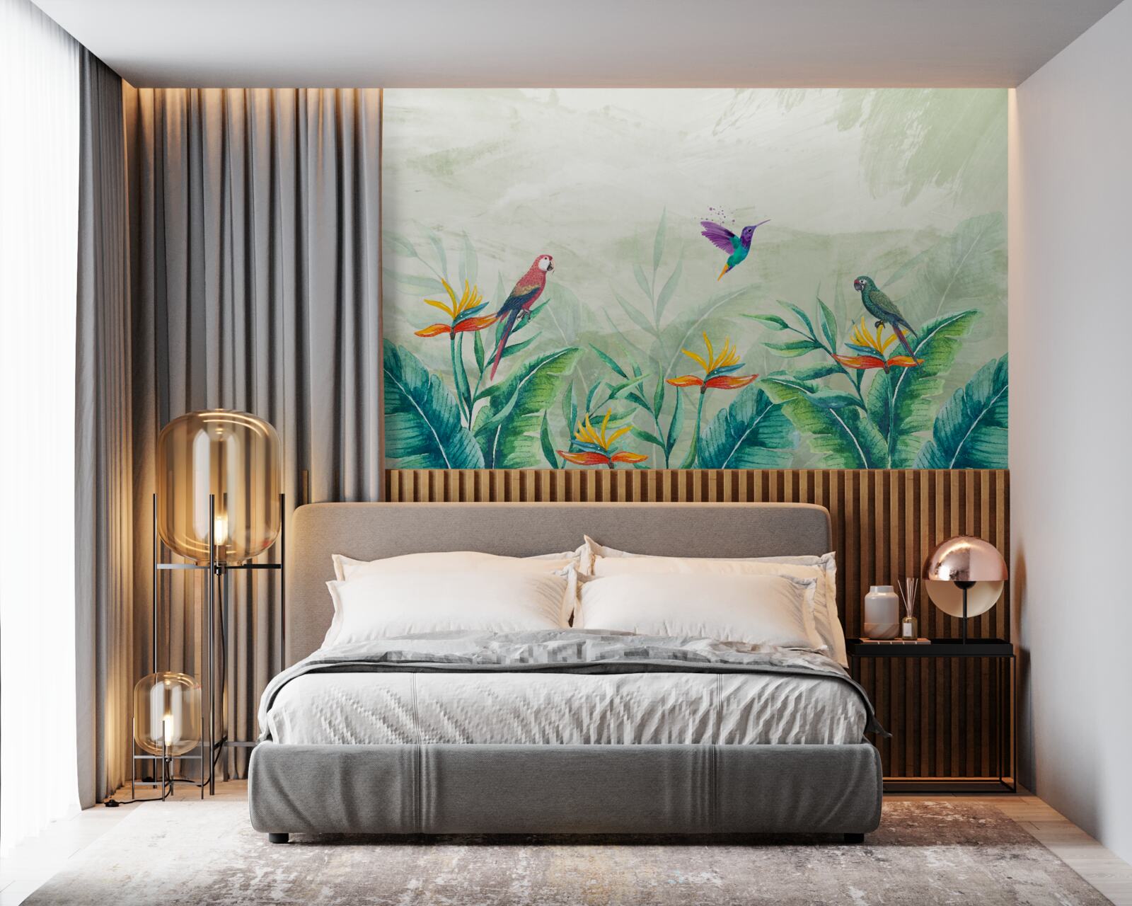 Fototapeta vtáky sú šťastné ráno