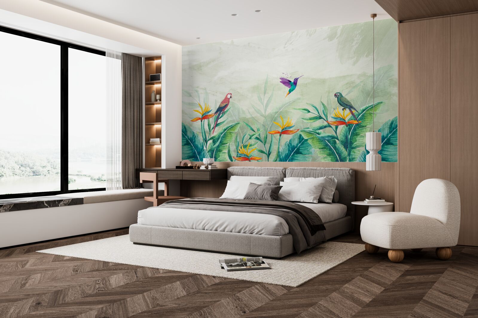 Fototapeta vtáky sú šťastné ráno