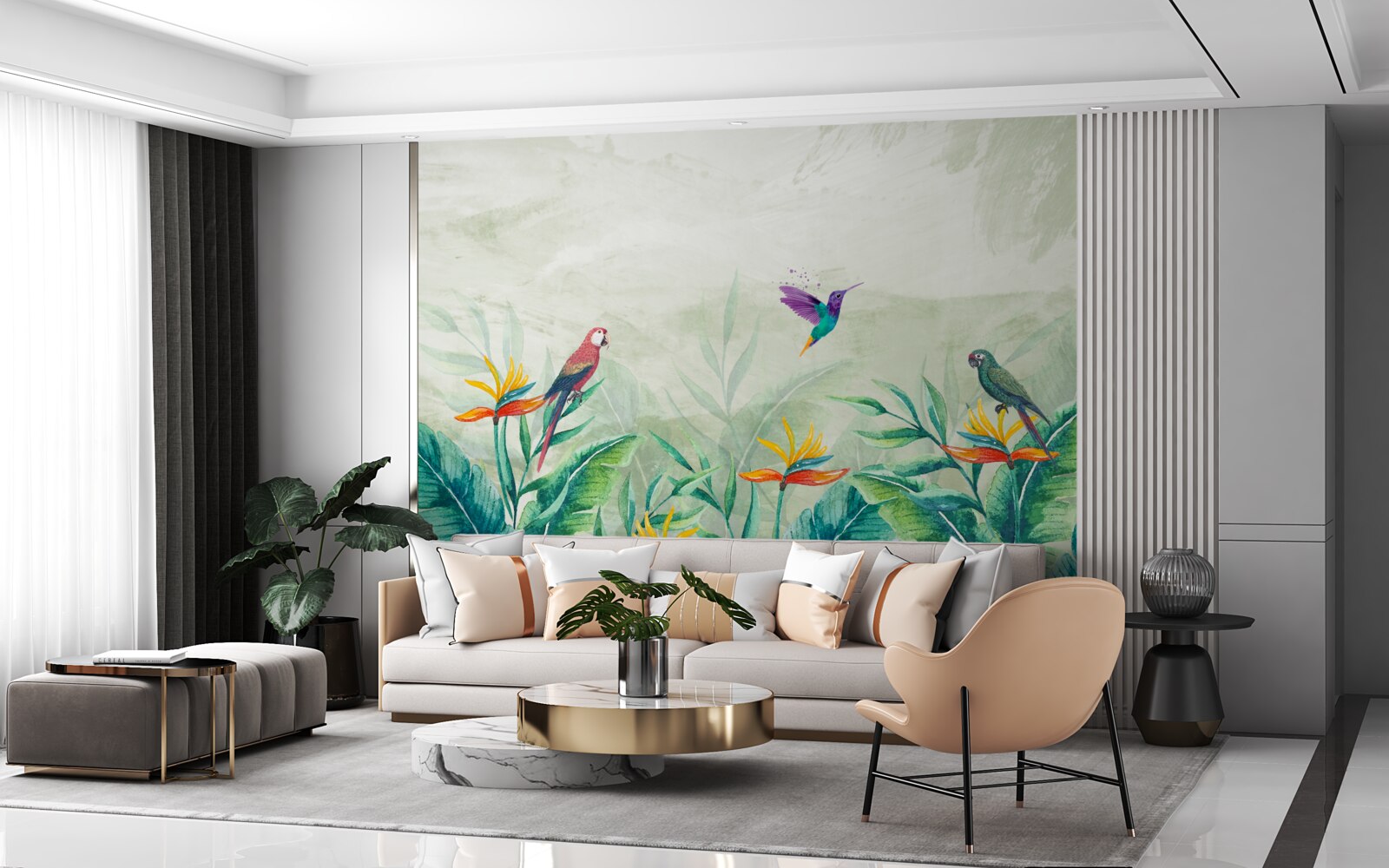 Fototapeta vtáky sú šťastné ráno