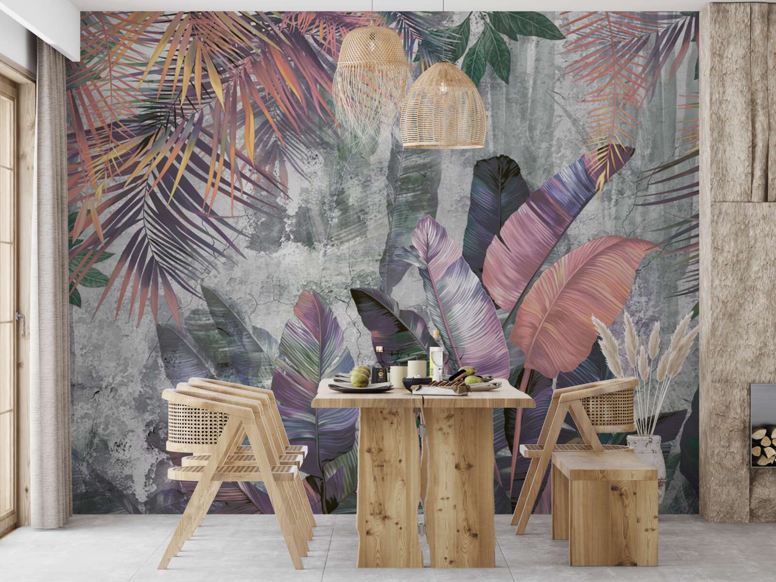 Fototapeta bujné trópy počas lejaku