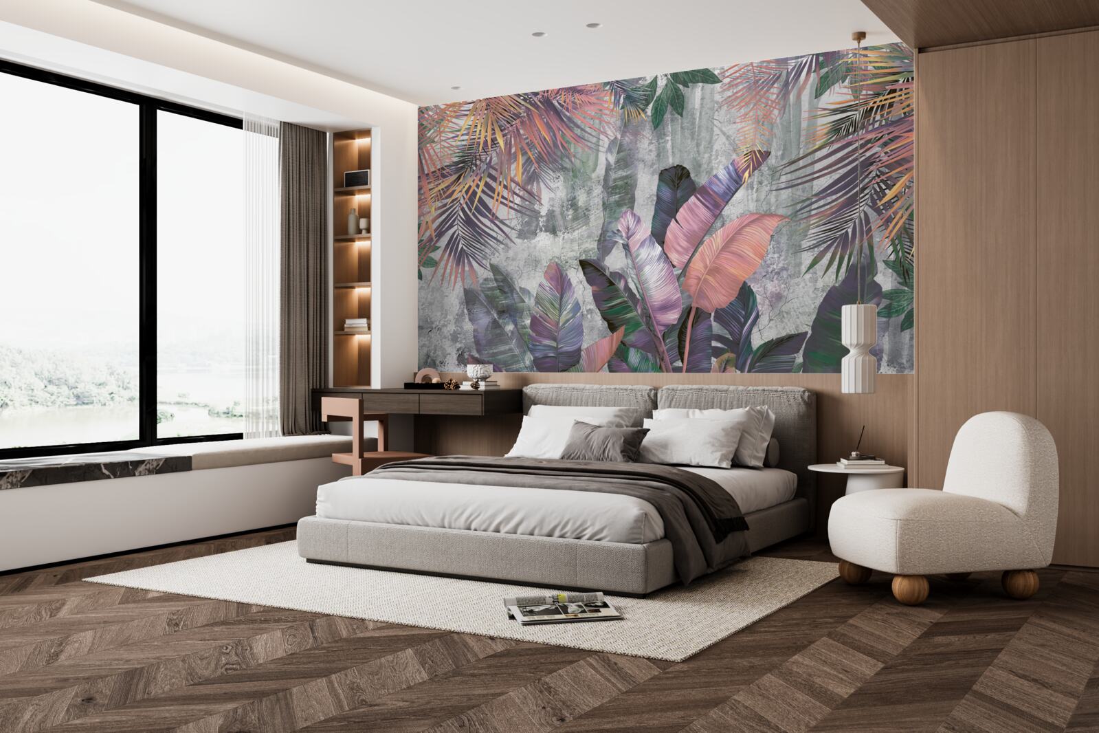 Fototapeta bujné trópy počas lejaku