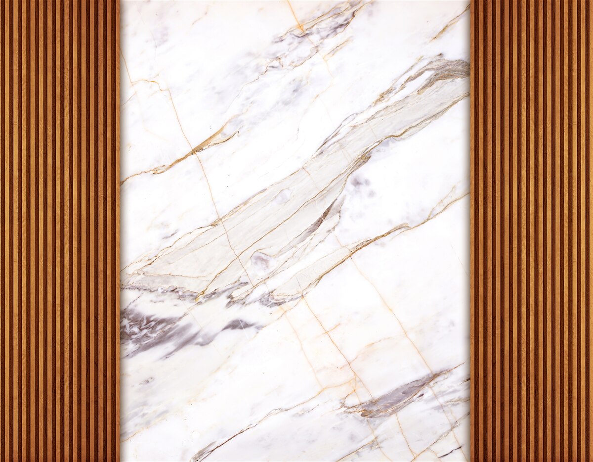 Fototapeta drevo zdobené bielym mramorom