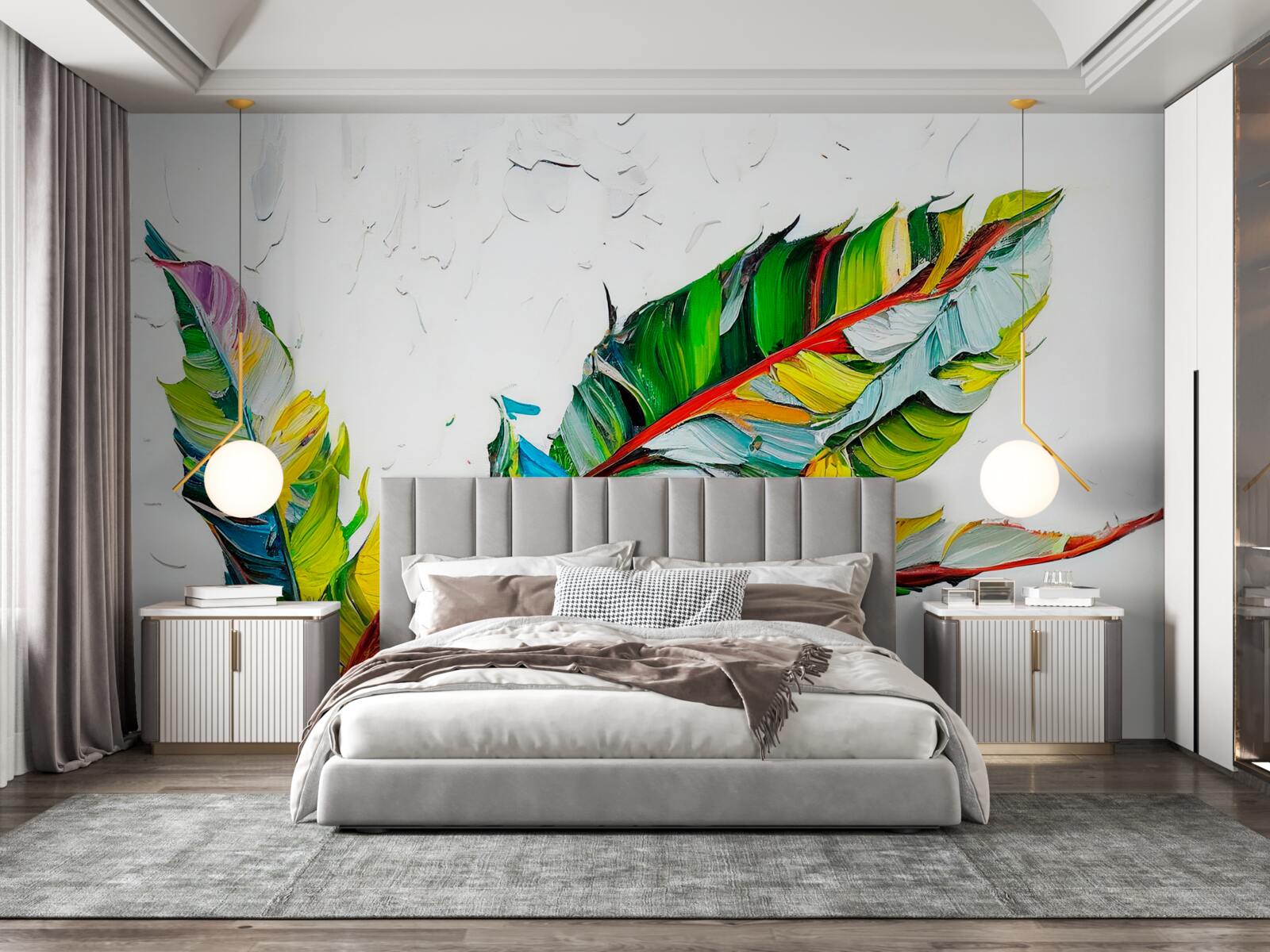 Fototapeta obliečky maľované v pestrých farbách