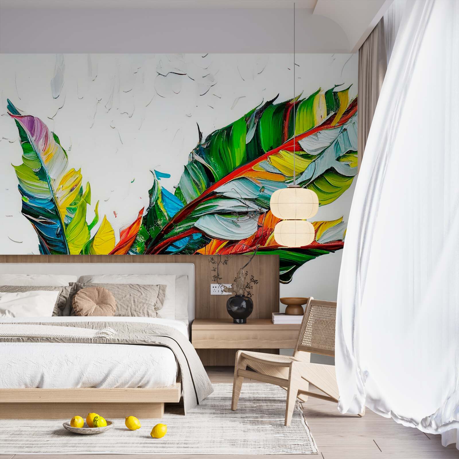 Fototapeta obliečky maľované v pestrých farbách