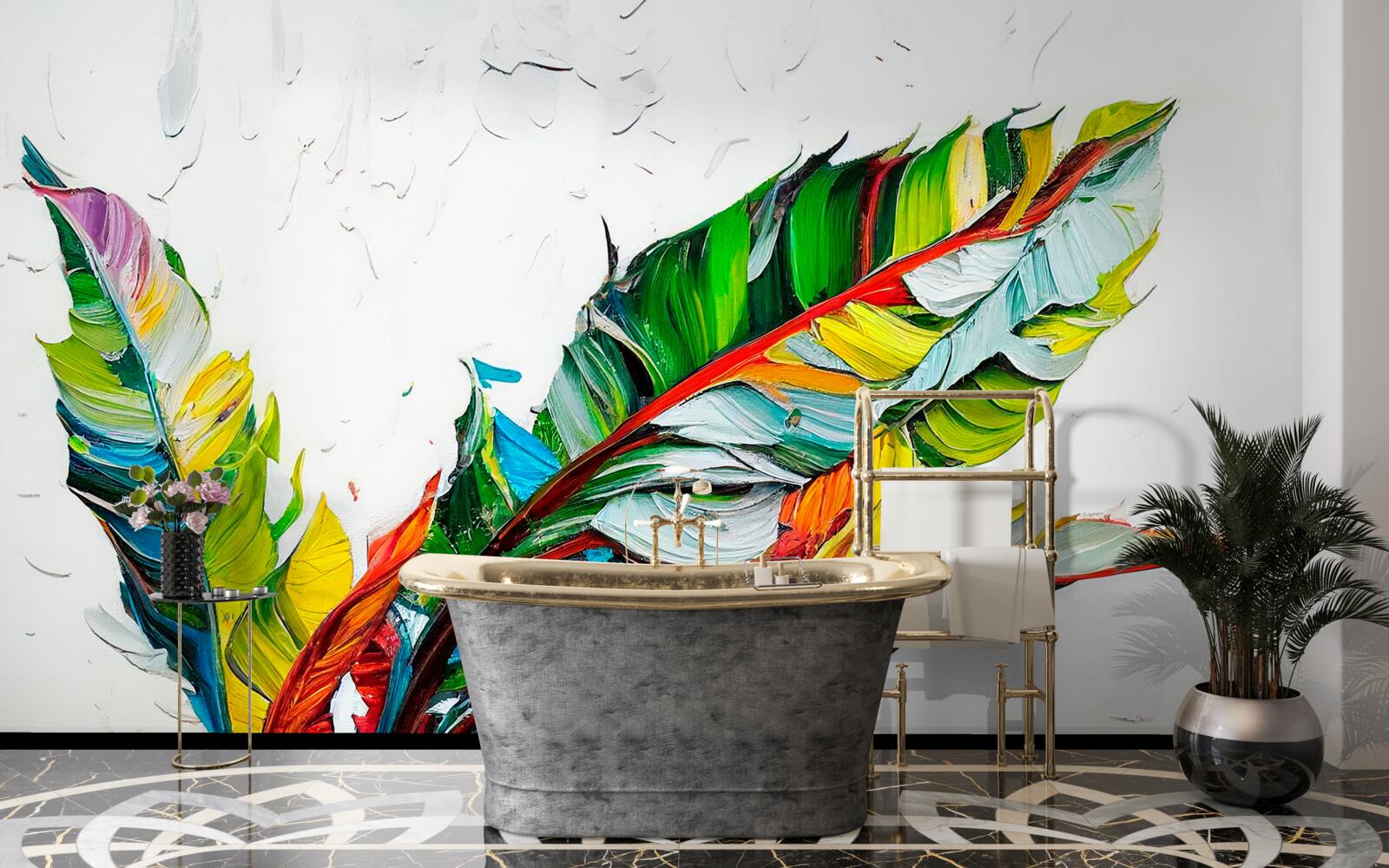 Fototapeta obliečky maľované v pestrých farbách