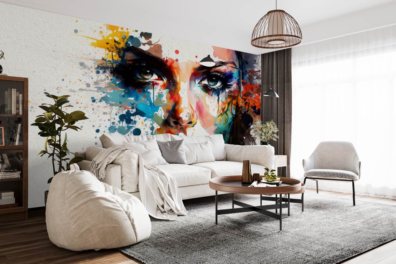 Fototapeta dievča v bohatých farbách