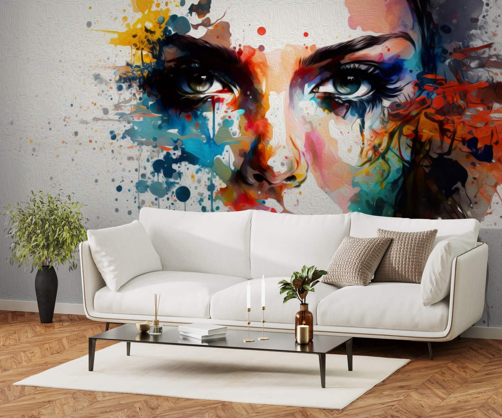 Fototapeta dievča v bohatých farbách