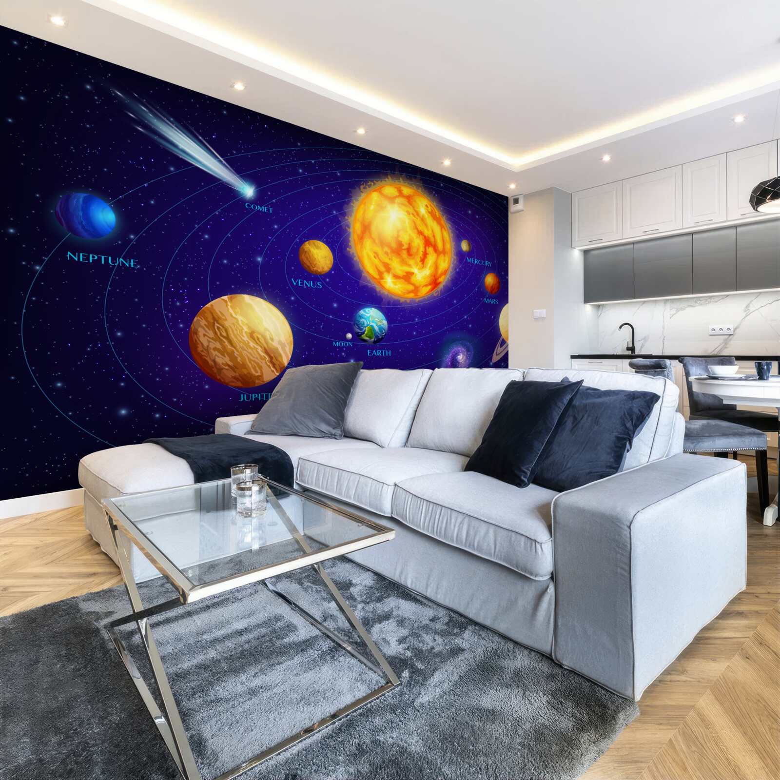 Fototapeta veľkosti planét vo vesmíre