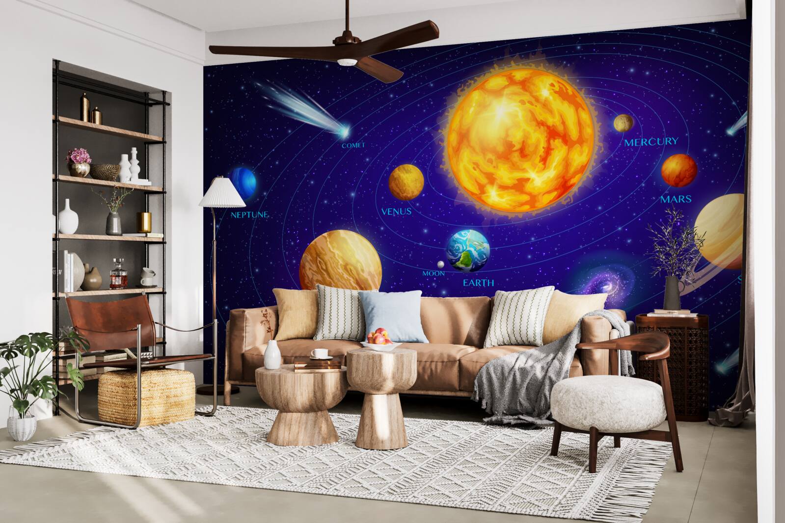 Fototapeta veľkosti planét vo vesmíre