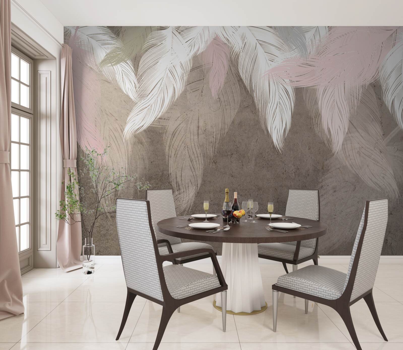 Fototapeta padá vzduchové perie