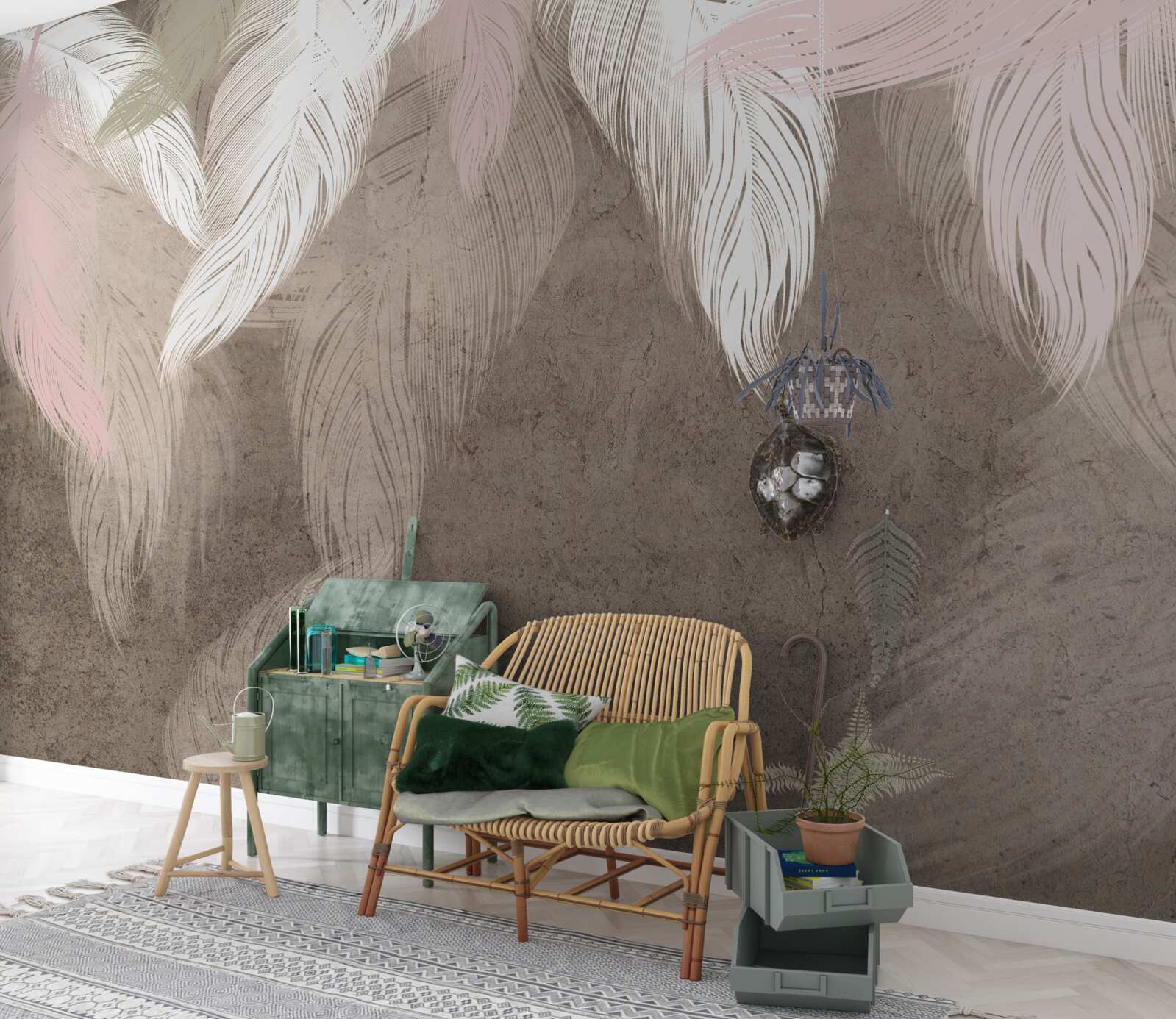 Fototapeta padá vzduchové perie