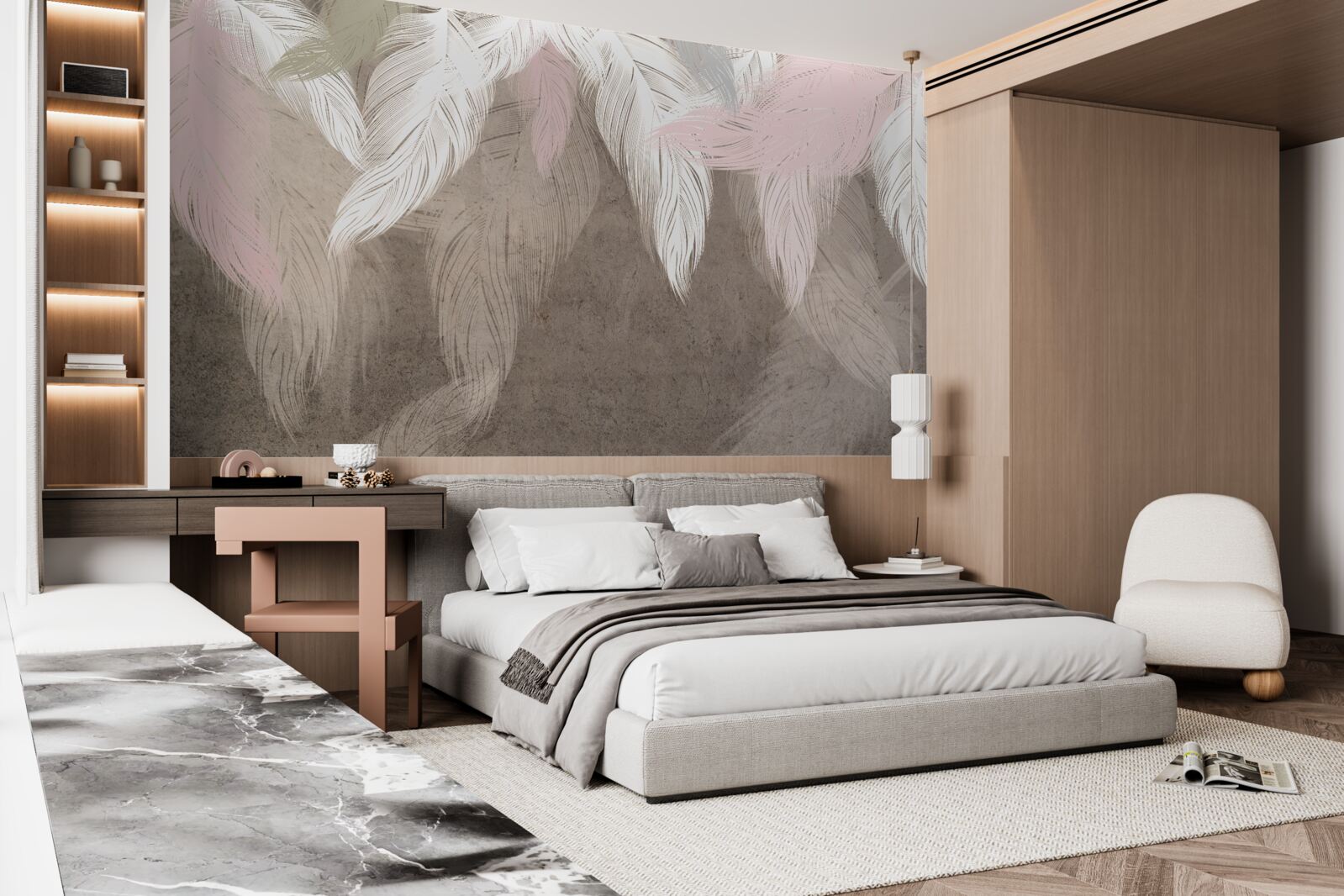 Fototapeta padá vzduchové perie