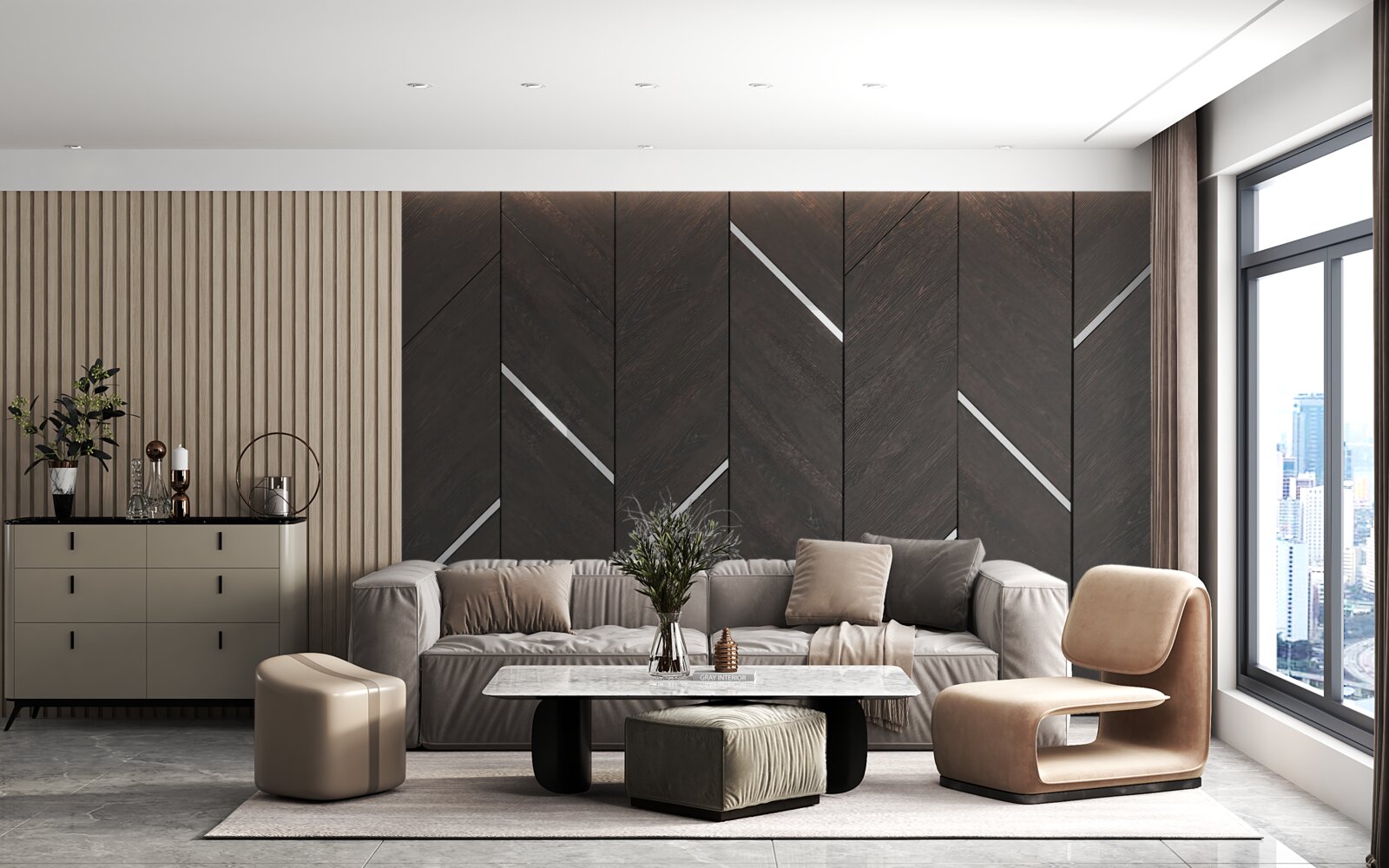 Fototapeta parketová podlaha je čierna s bielymi pruhmi