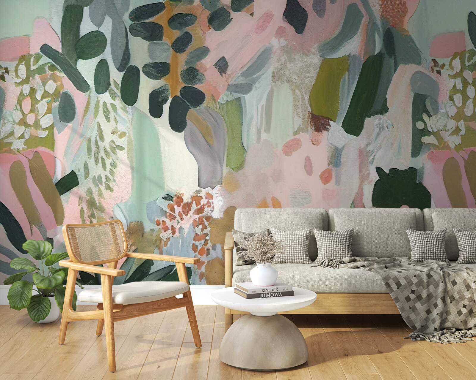 Fototapeta listy džungle v abstraktnom štýle