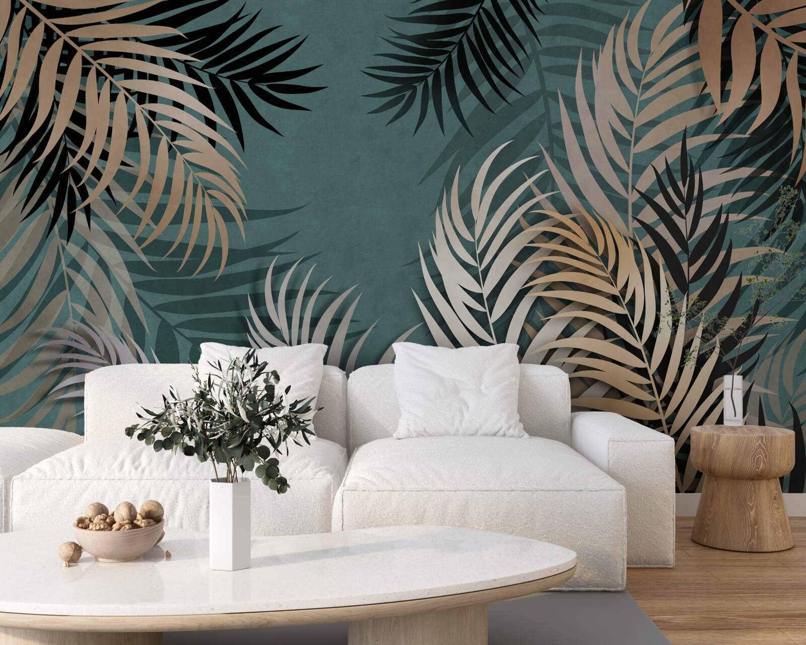 Fototapeta zlatá papraď v noci