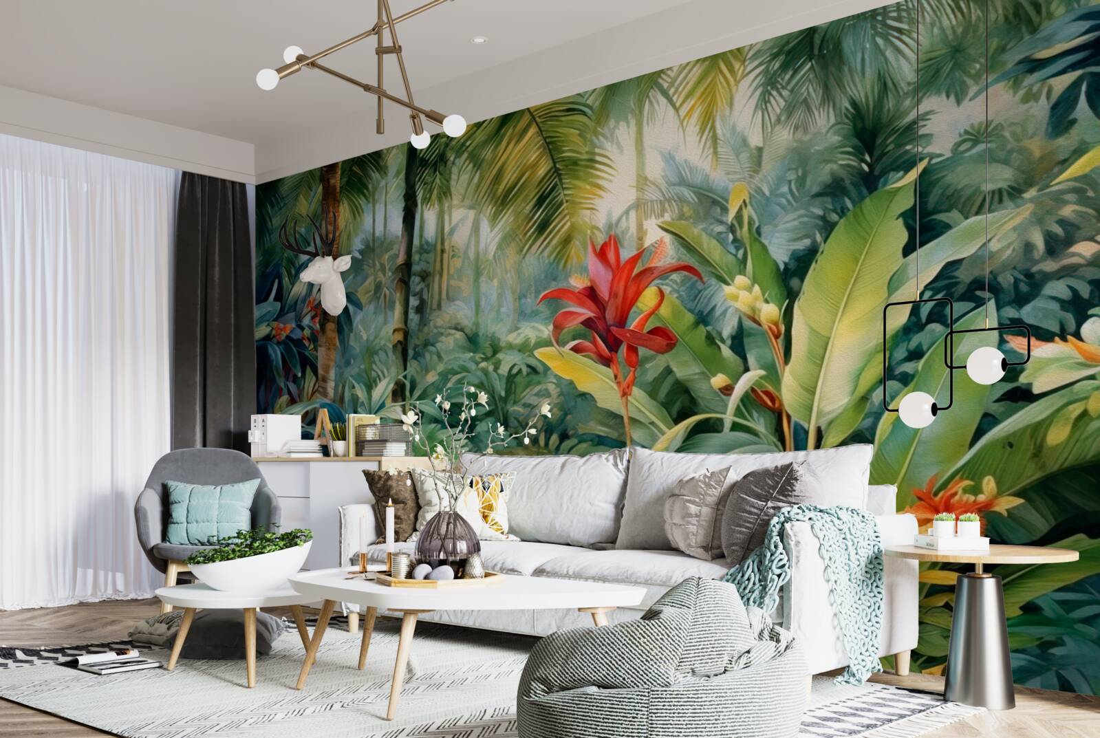 Fototapeta úžasná rozmanitosť tropickej flóry