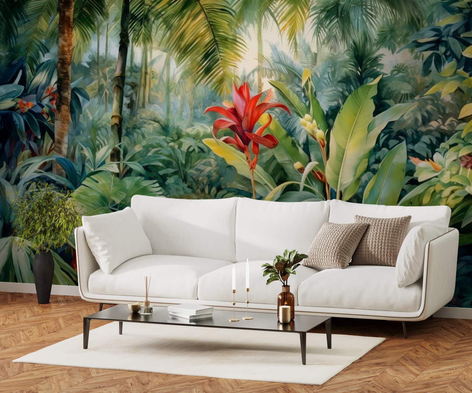 Fototapeta úžasná rozmanitosť tropickej flóry