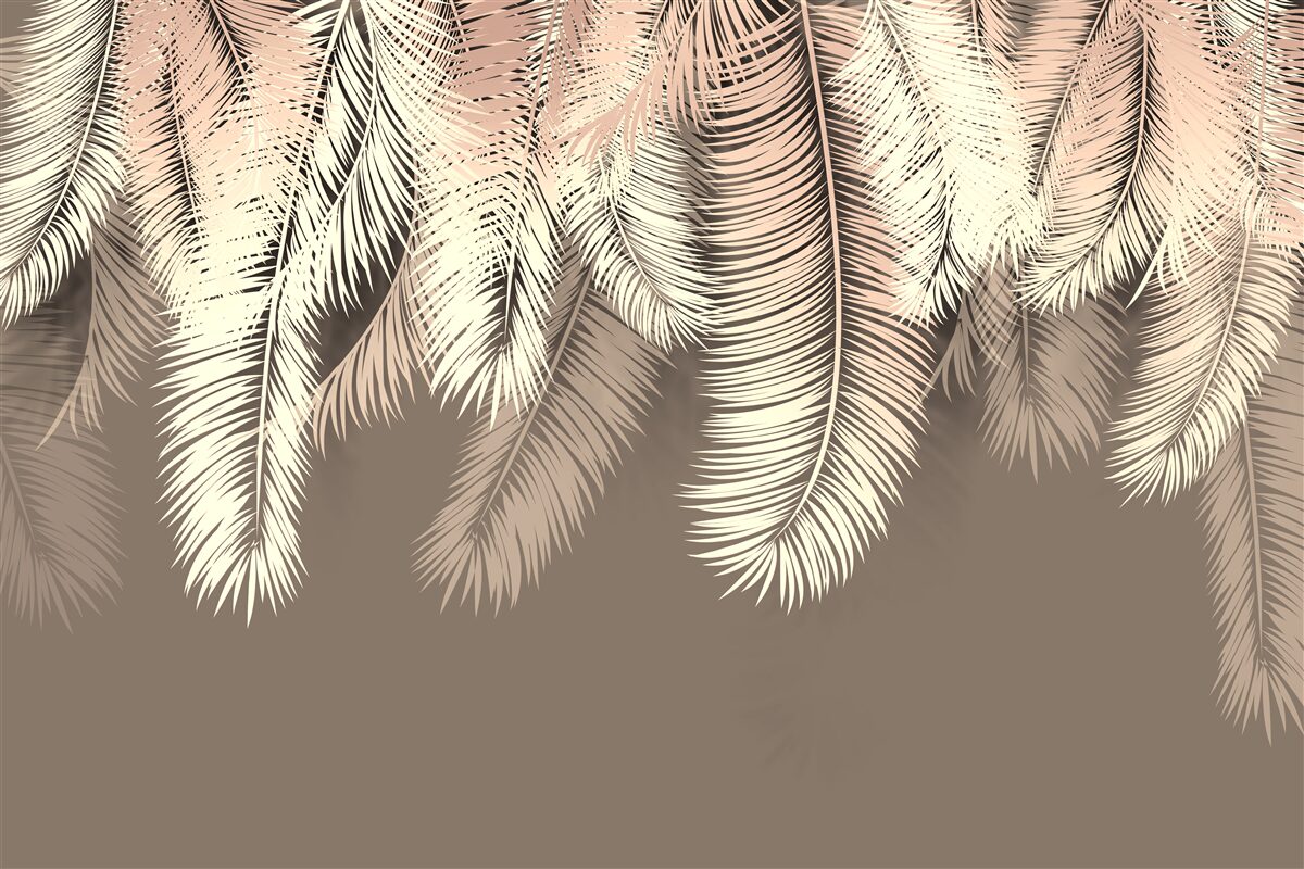 Fototapeta nadýchané listy visia dole