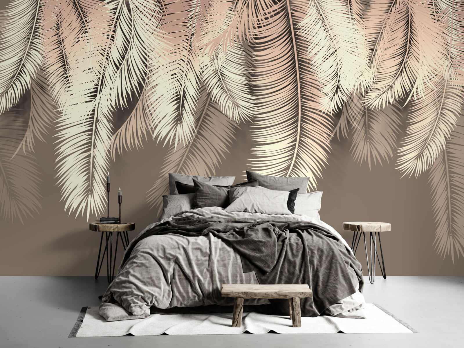 Fototapeta nadýchané listy visia dole