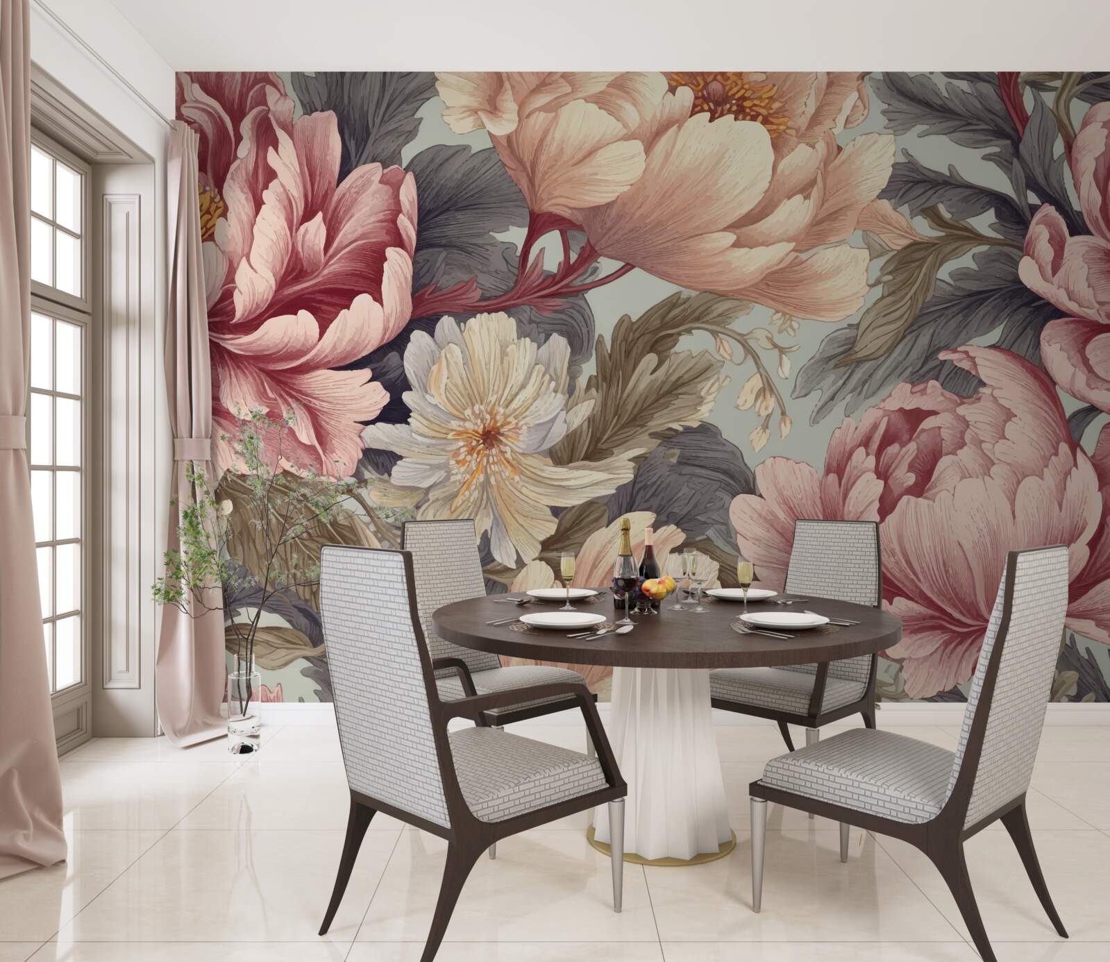 Fototapeta veľké kvety vo fáze púčikov