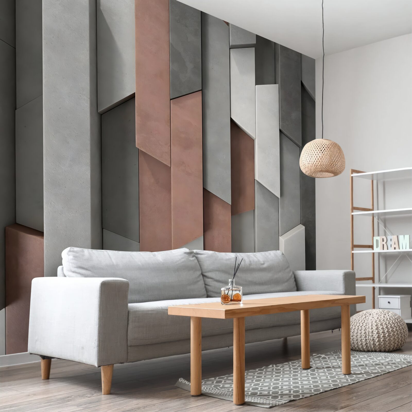 Fototapeta vertikálne tvary s objemom