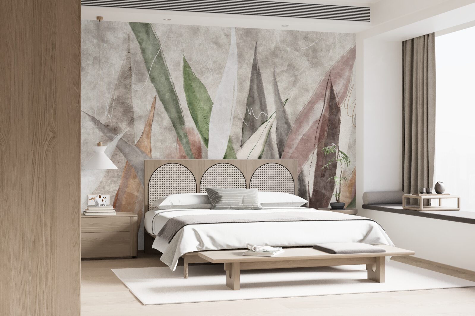 Fototapeta farebné listy džungle natiahnuté do dĺžky