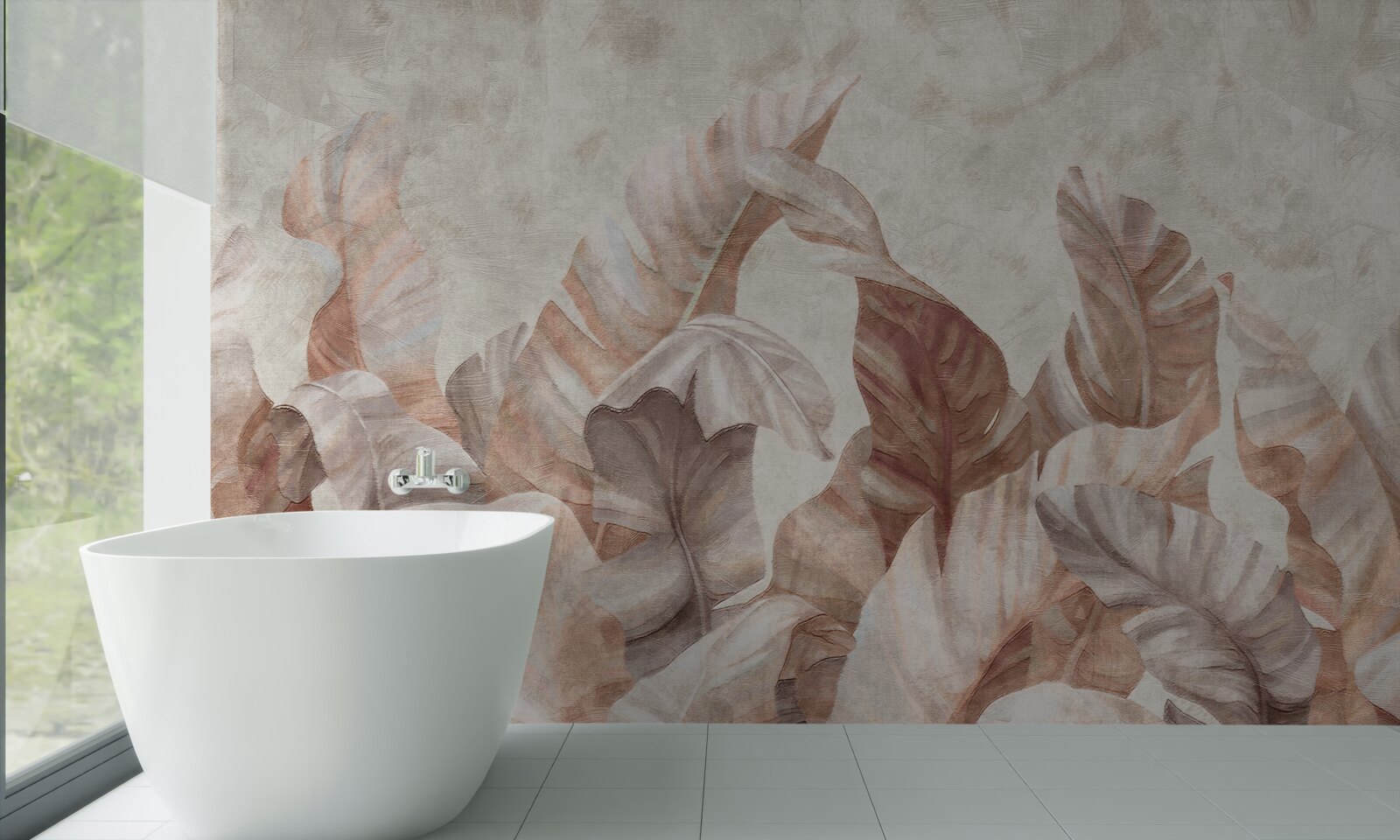 Fototapeta veľké listy tropických rastlín