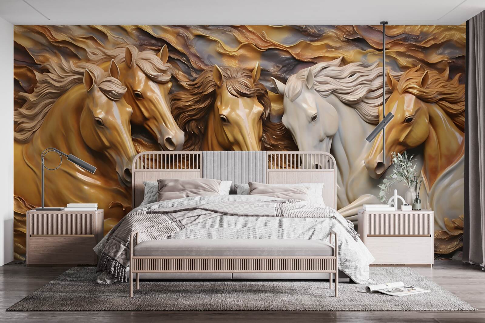 Fototapeta bežiace kone sa stali ľahkými