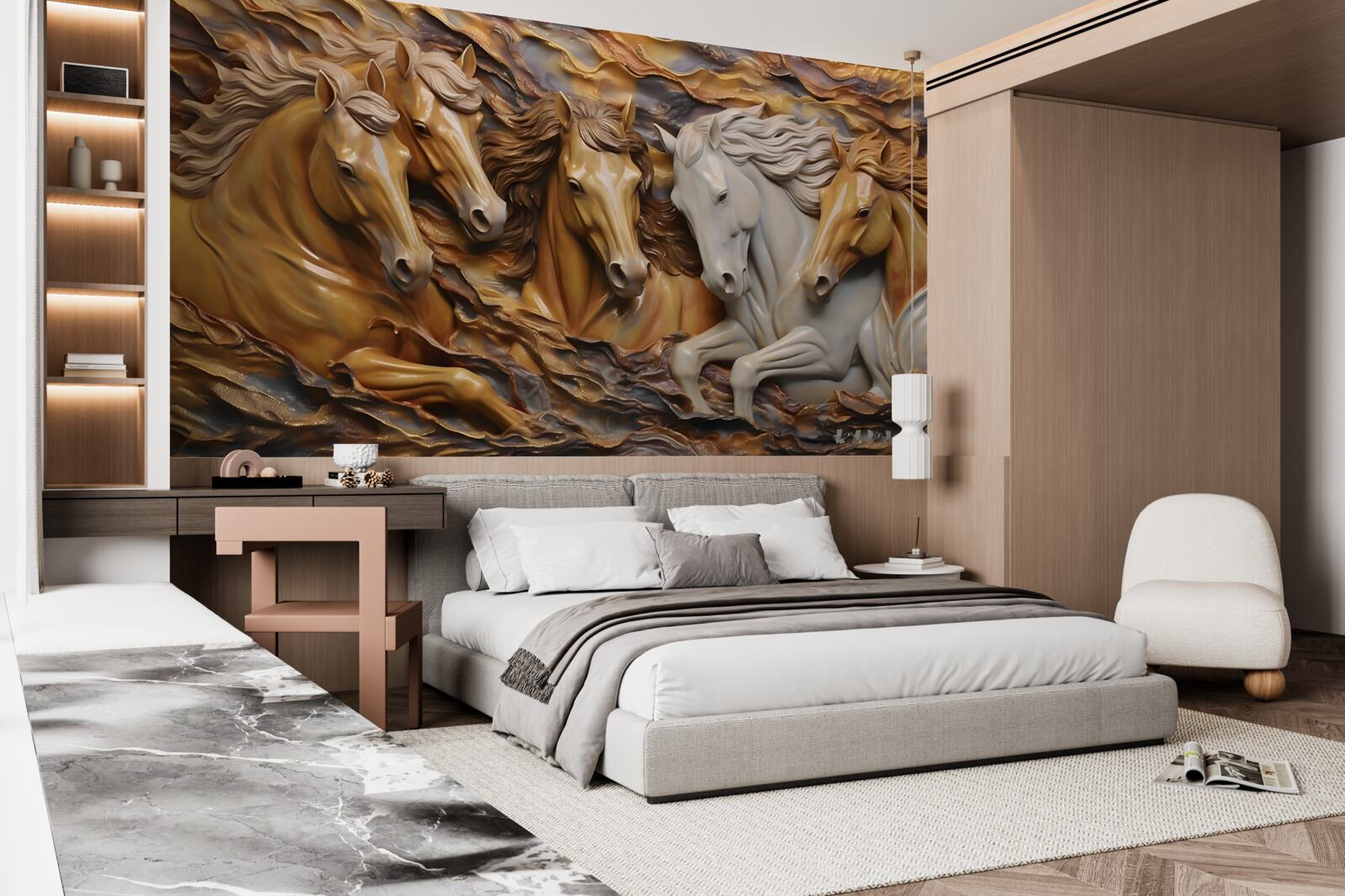 Fototapeta bežiace kone sa stali ľahkými