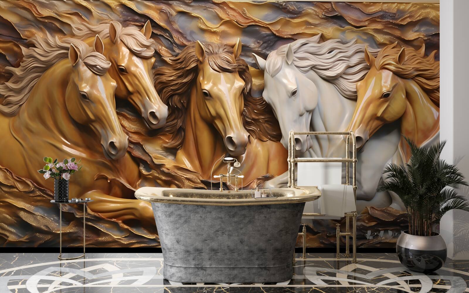 Fototapeta bežiace kone sa stali ľahkými