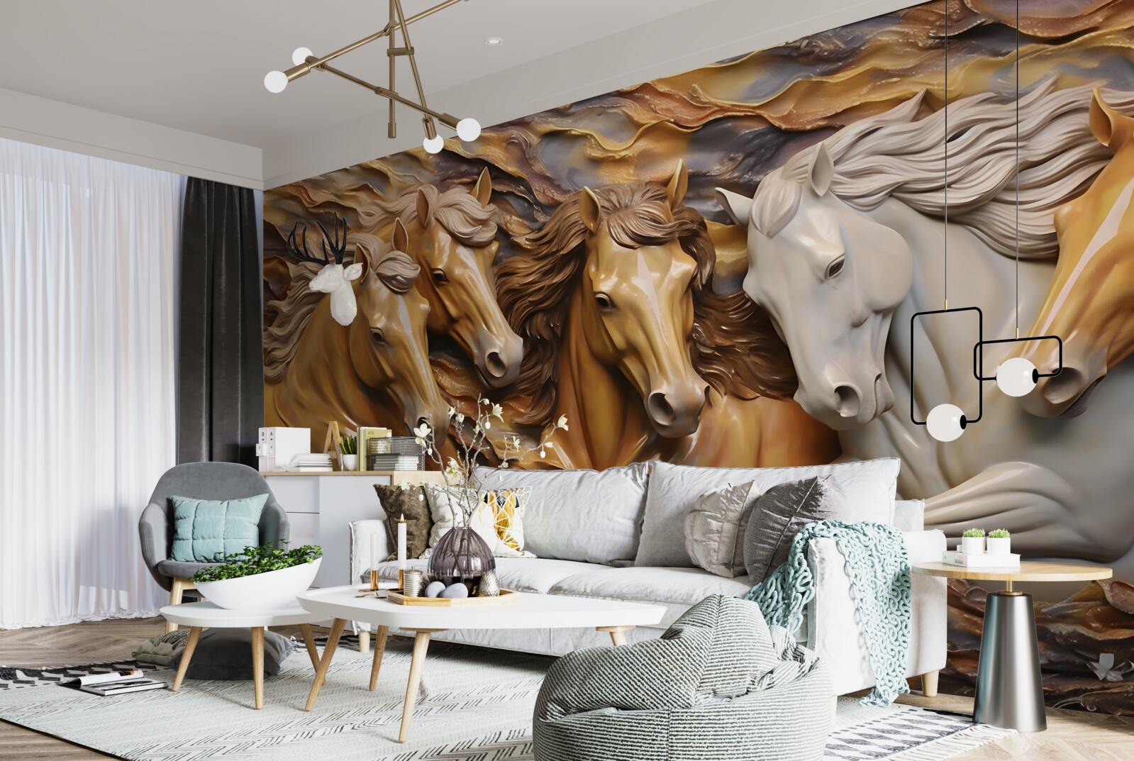 Fototapeta bežiace kone sa stali ľahkými