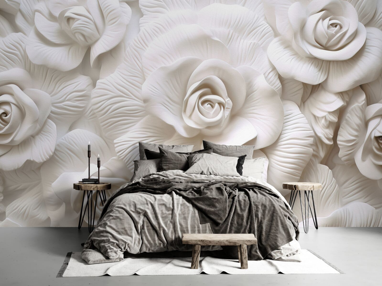 Fototapeta reliéfne ruže sú jemné