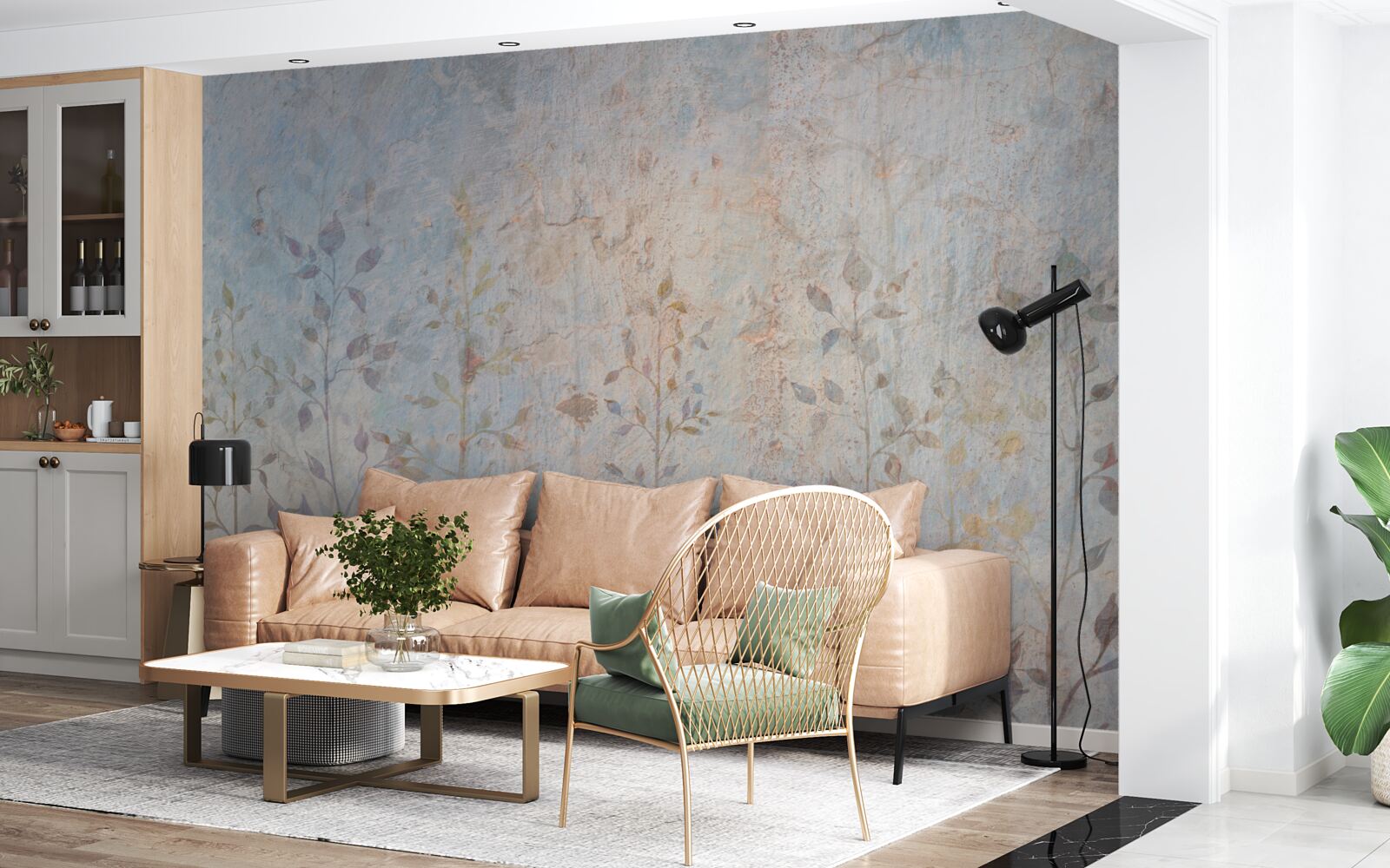 Fototapeta štíhle konáre ako akvarel