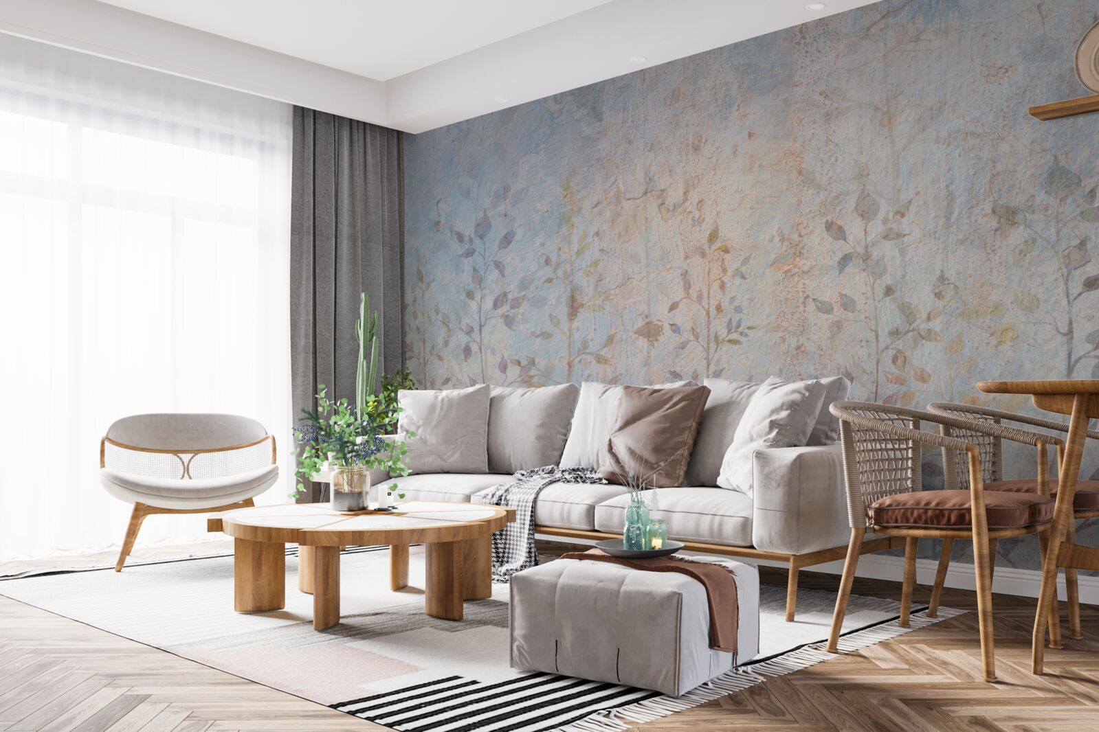 Fototapeta štíhle konáre ako akvarel