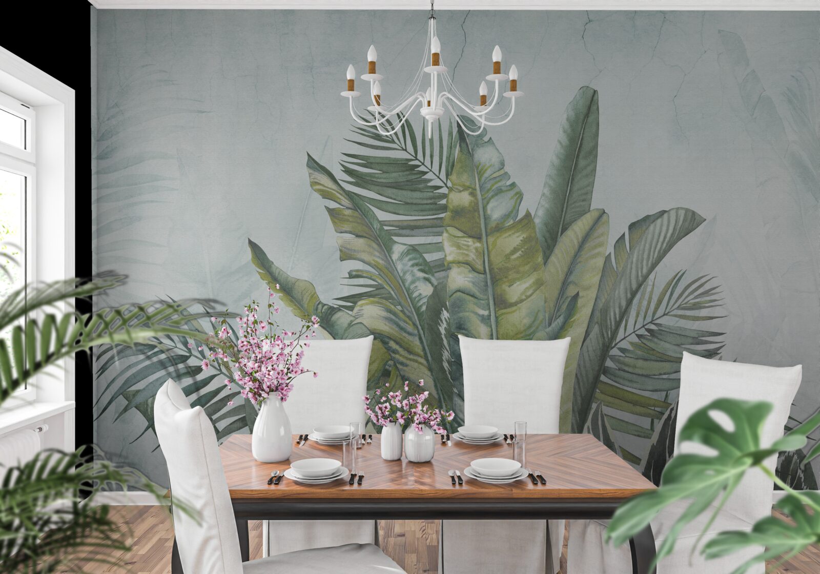 Fototapeta zelená húština tropickej vegetácie