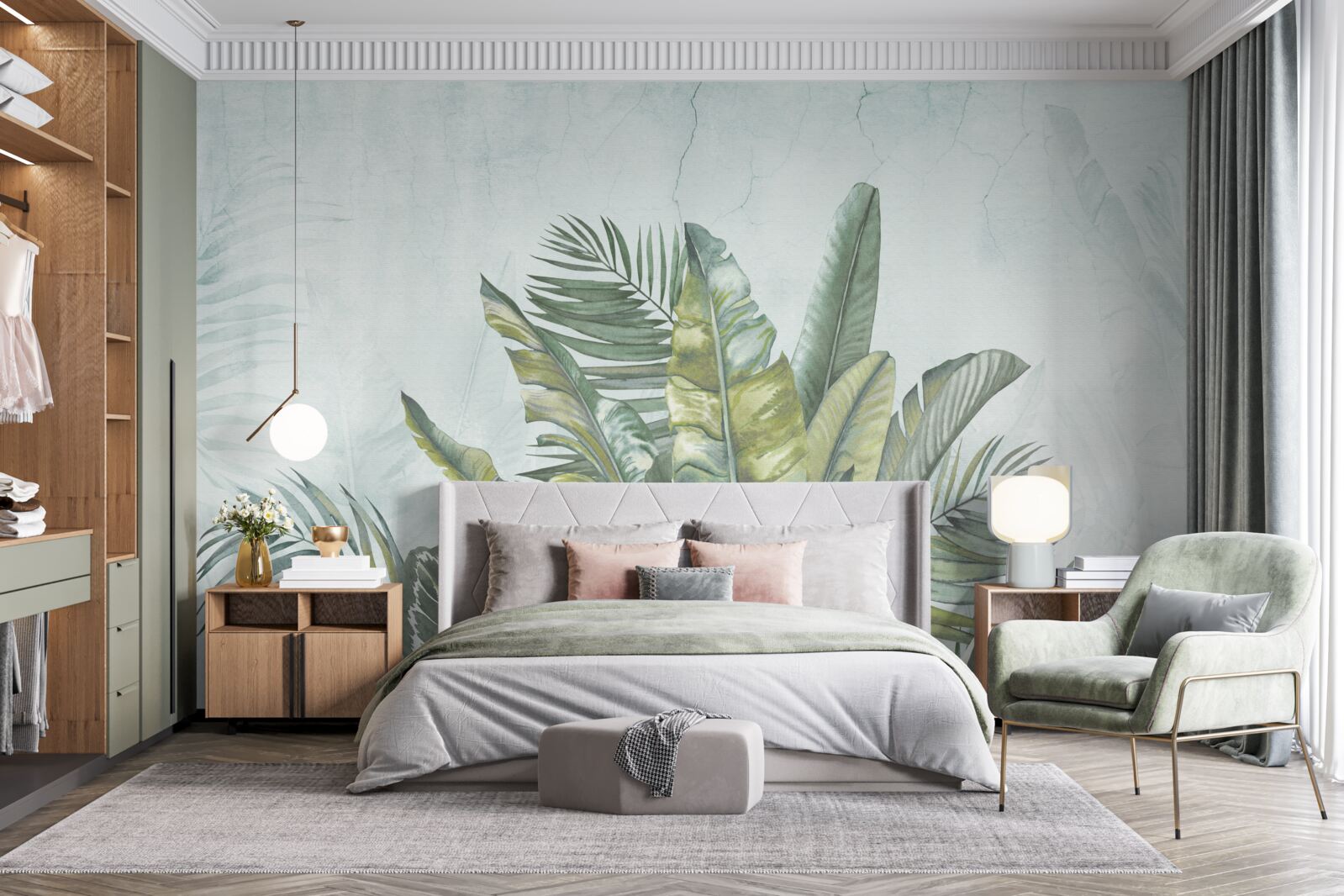 Fototapeta zelená húština tropickej vegetácie