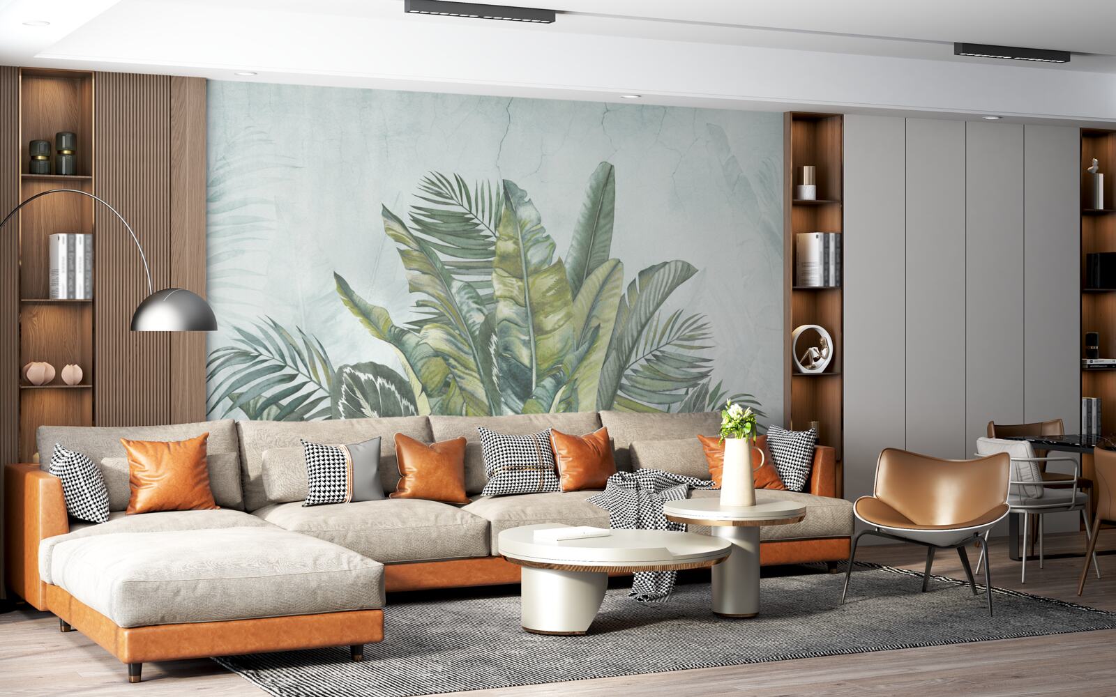 Fototapeta zelená húština tropickej vegetácie