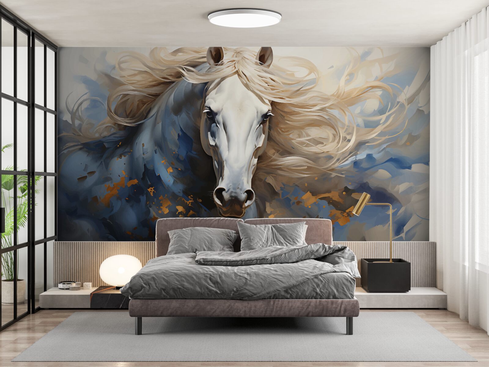 Fototapeta abstraktný obraz koňa v pohybe