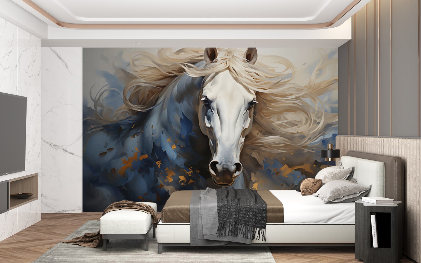 Fototapeta abstraktný obraz koňa v pohybe