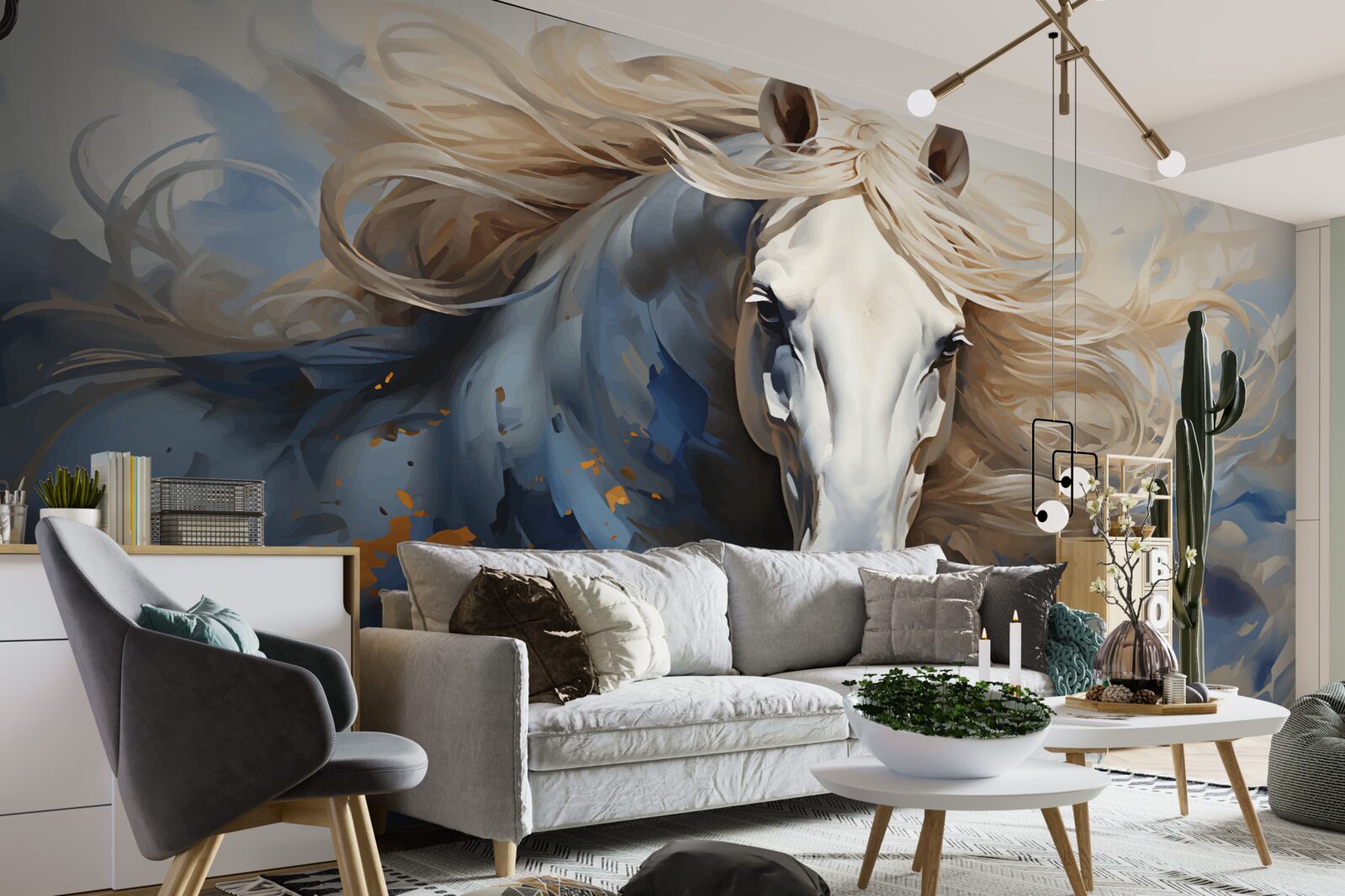 Fototapeta abstraktný obraz koňa v pohybe