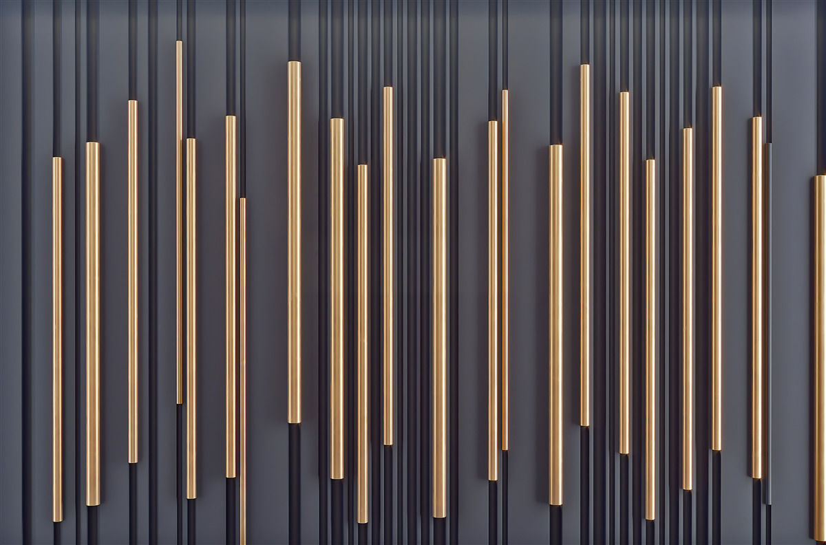 Fototapeta zlaté vložky na zvislých líniách