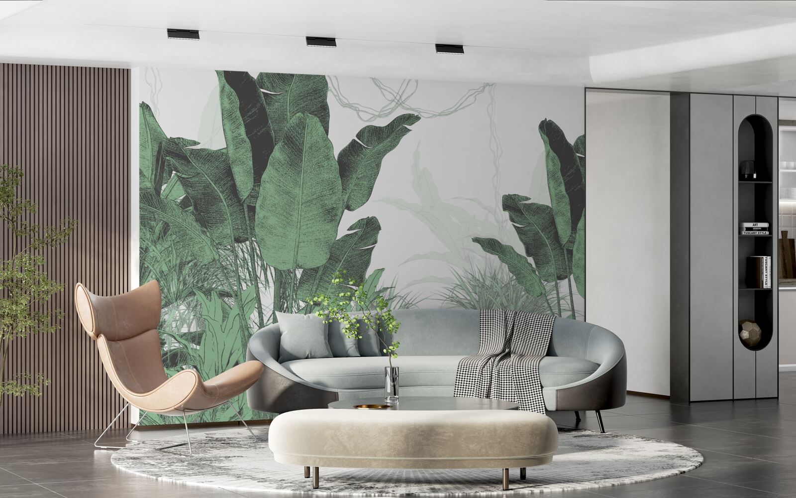 Fototapeta veľké tropické listy značnej veľkosti