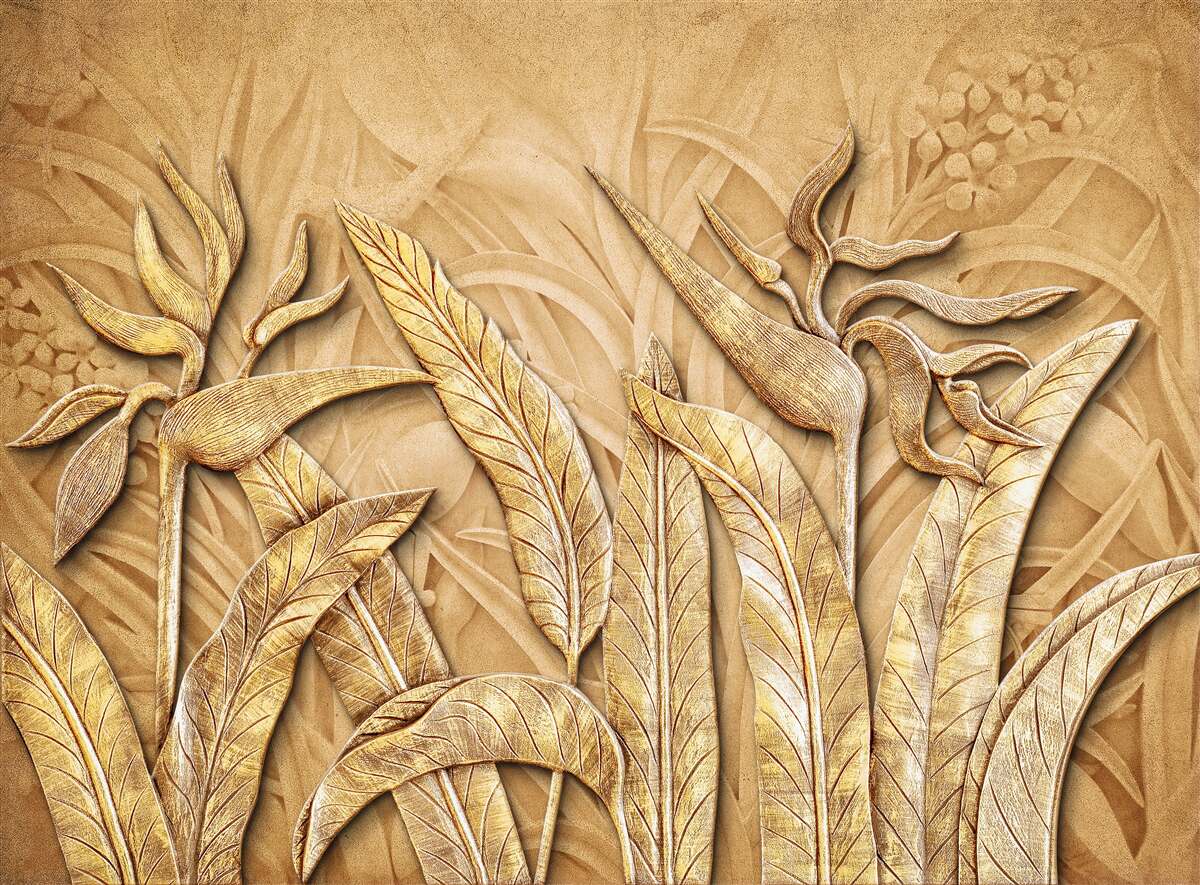 Fototapeta textúrne vzory na listoch stromov