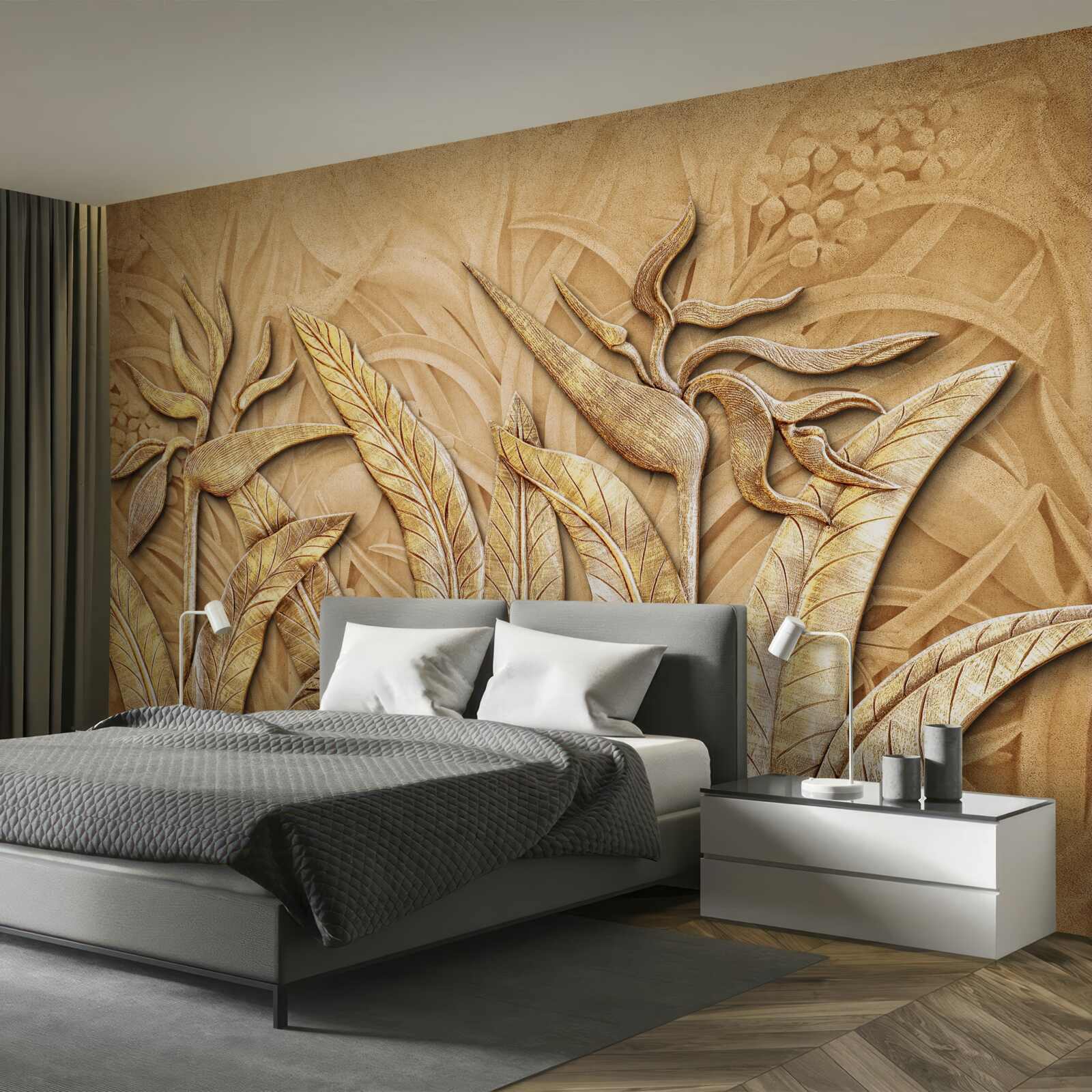 Fototapeta textúrne vzory na listoch stromov