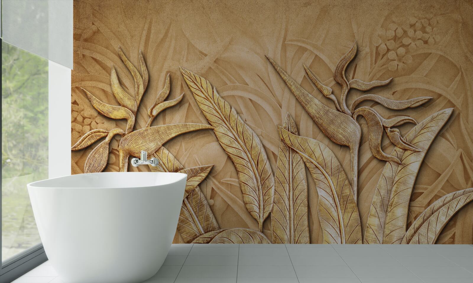 Fototapeta textúrne vzory na listoch stromov