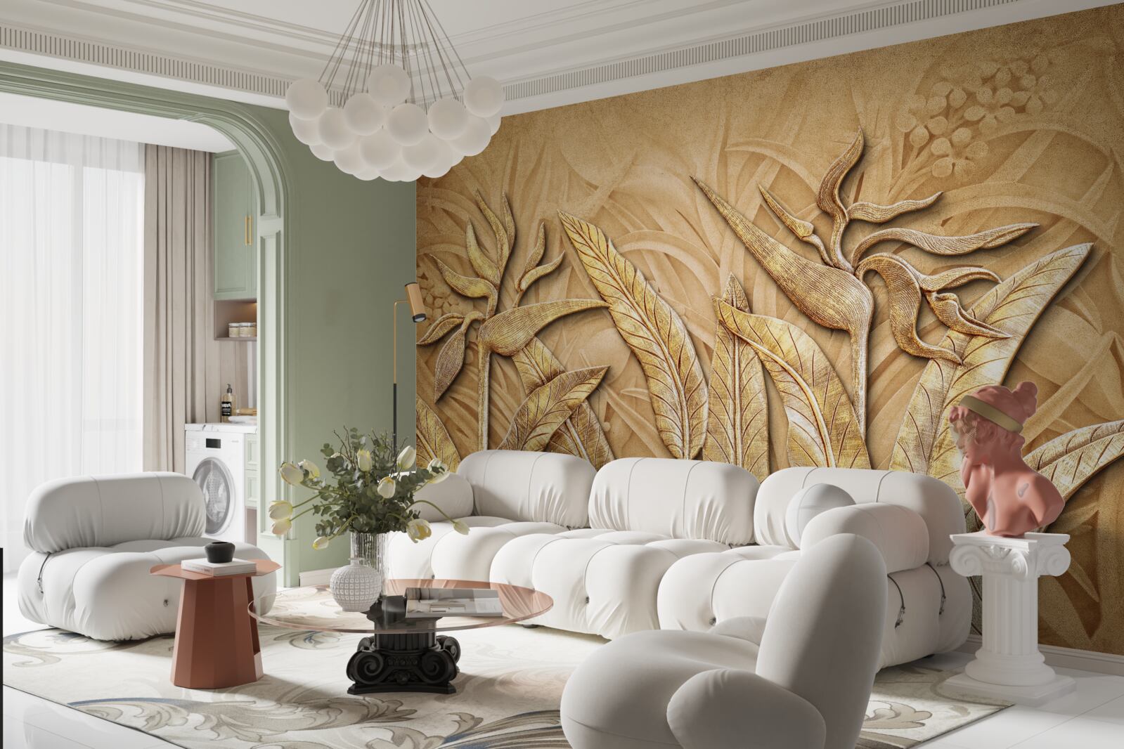 Fototapeta textúrne vzory na listoch stromov