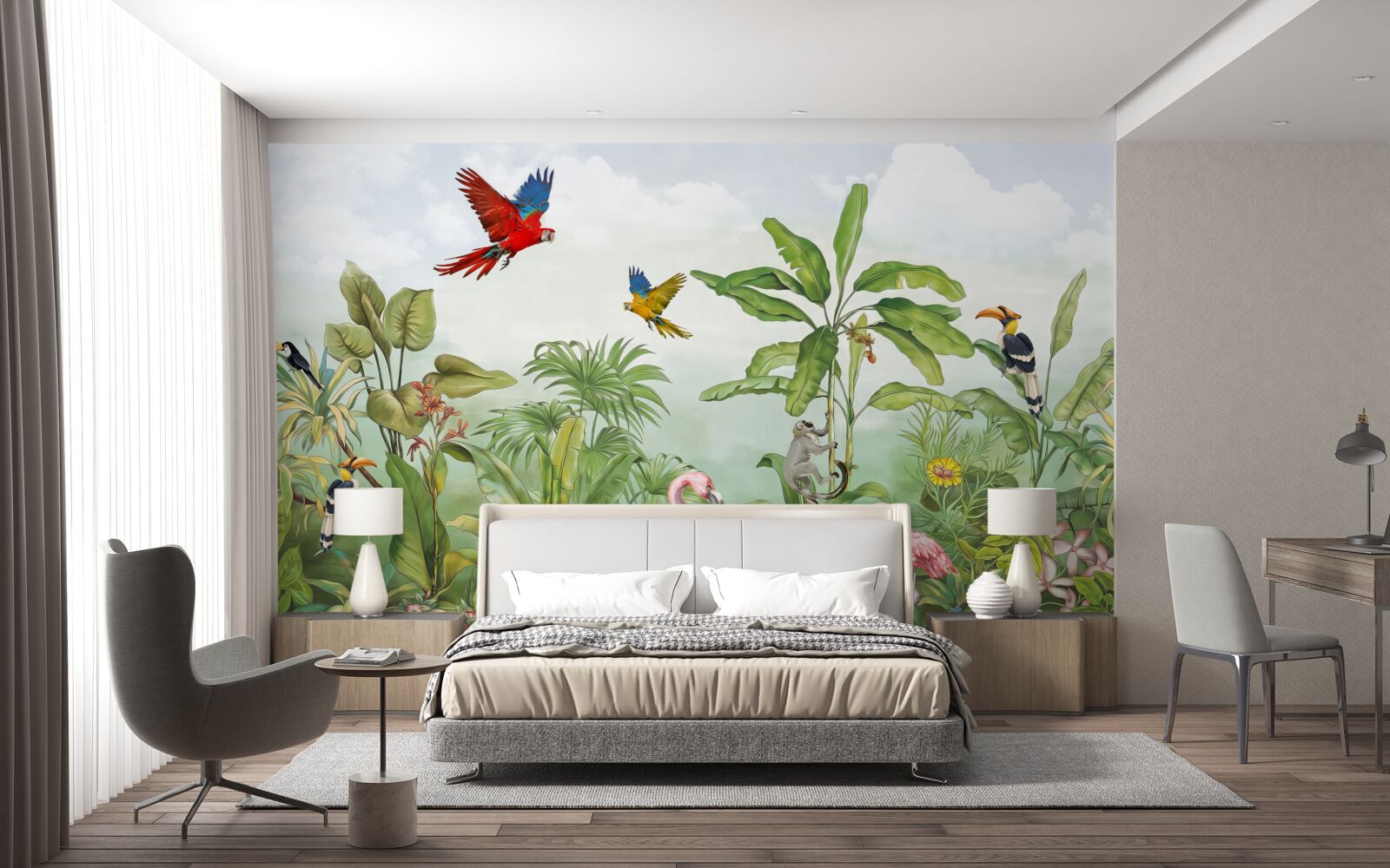 Fototapeta zvieratá v zadymených lesoch