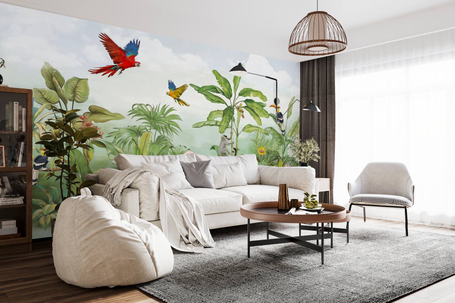 Fototapeta zvieratá v zadymených lesoch