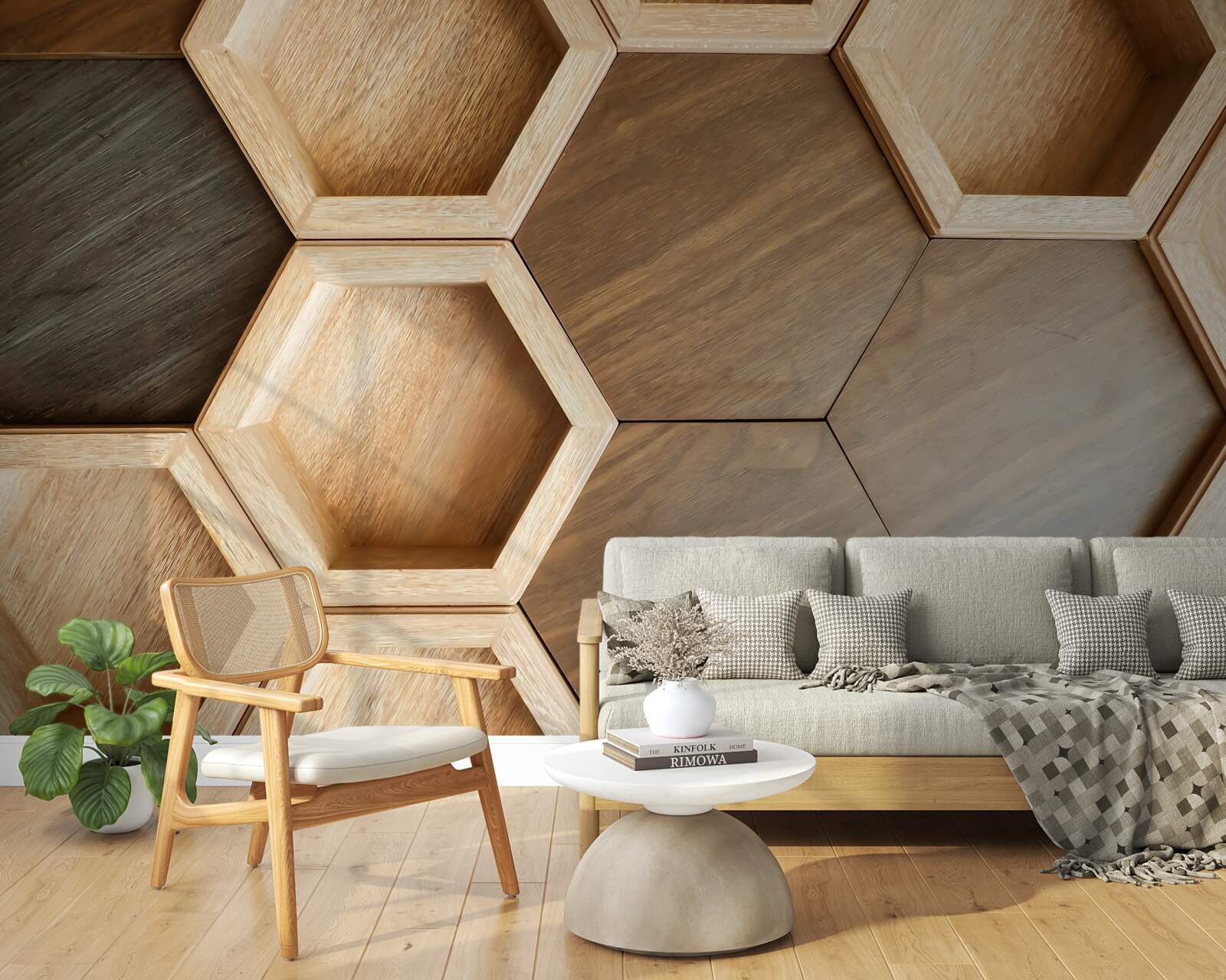 Fototapeta viacfarebné drevené bunky