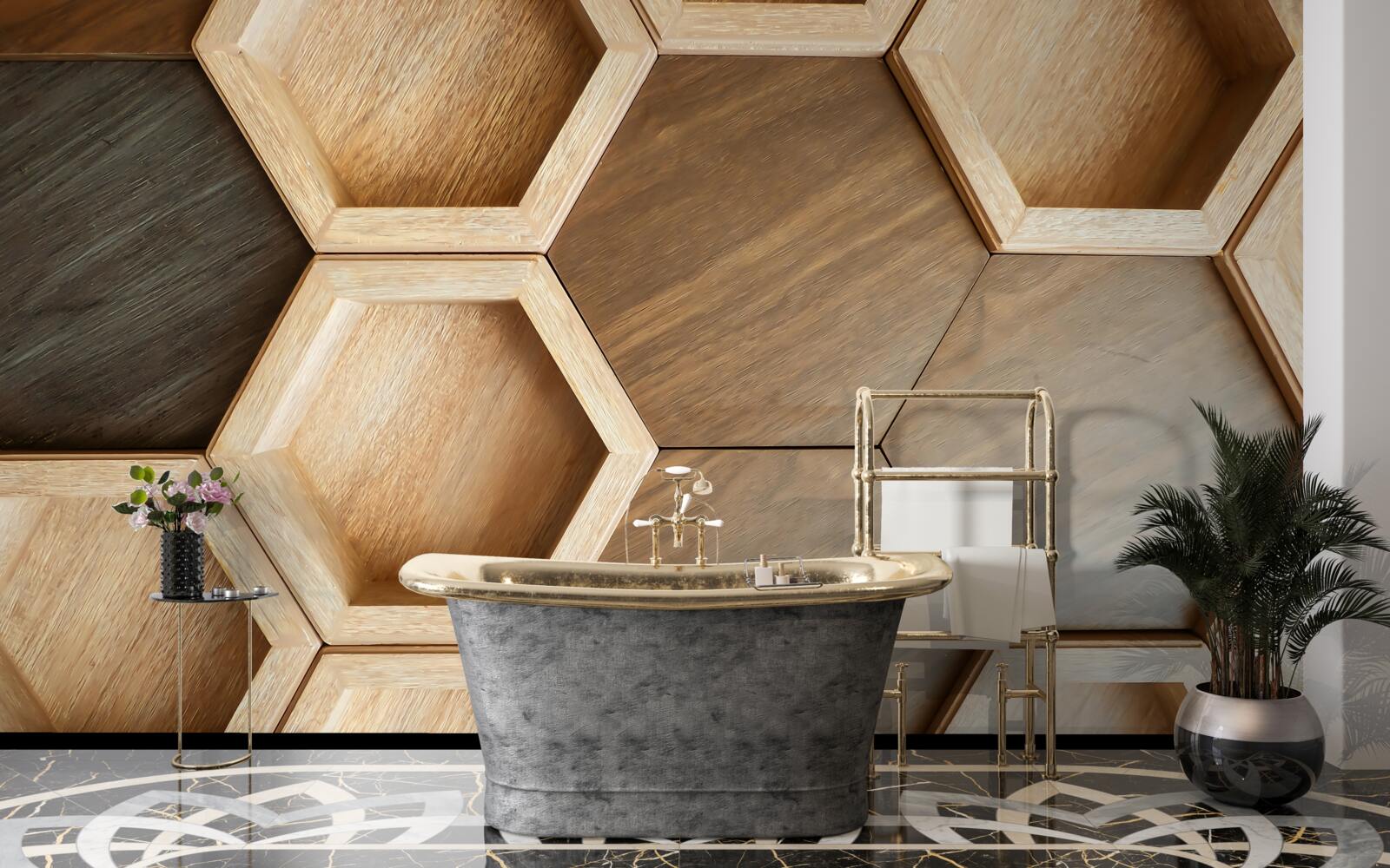 Fototapeta viacfarebné drevené bunky